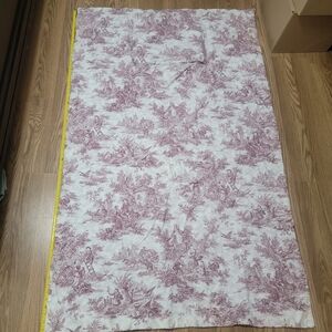 Vintage Toile de Jouy Quillow Pillow Quilt French Provencal 63"x39" Handmade